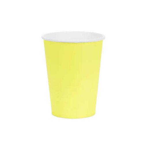 Picture of PAPER CUPS YELLOW 250ML - 6 PACK